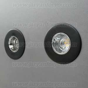 هالوژن ABS مشکی استیل