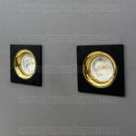 هالوژن دایکاست مربع مشکی طلایی