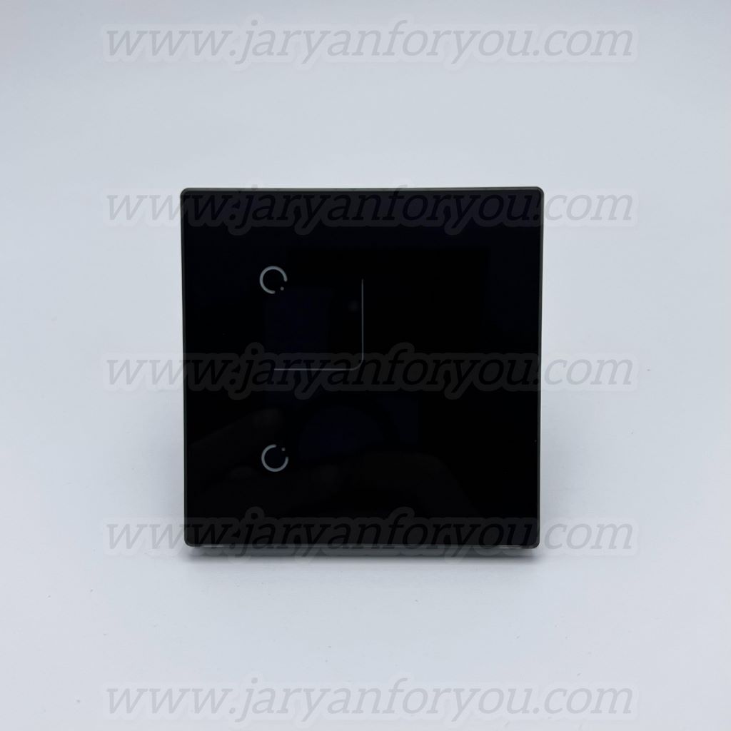 IMG_0598 - 1K JPEG کلید دو پل لمسی مشکی تاچ گرد ایرانی ضمانتی - Image 1