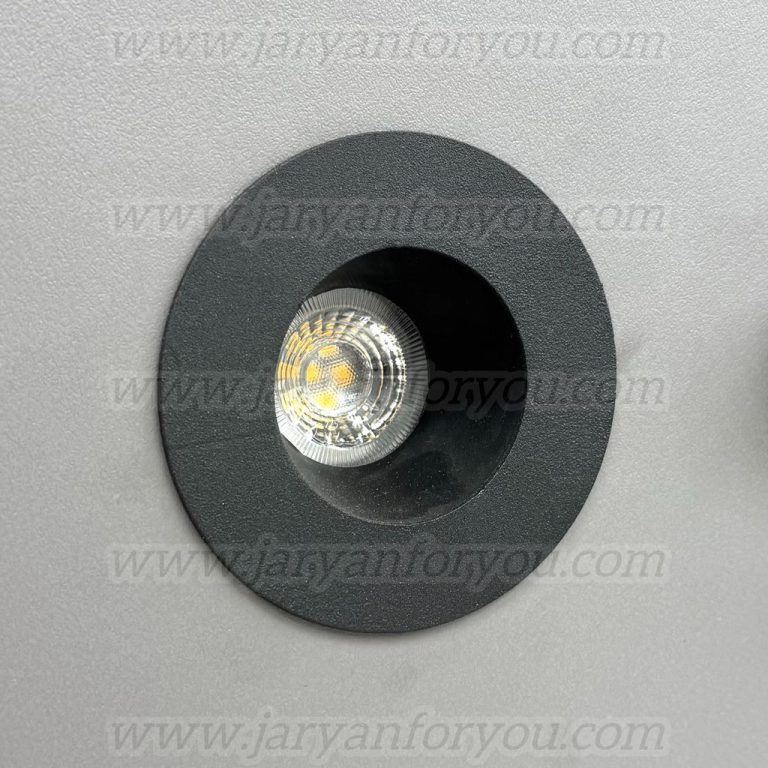 هالوژن گرد آلومینیوم مشکی