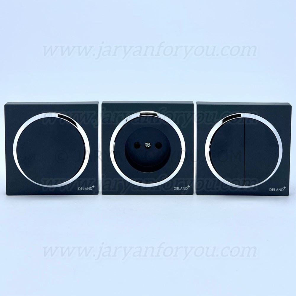 IMG_6450 - JRYN کلید و پریز دلند آوا مشکی استیل - Image 1