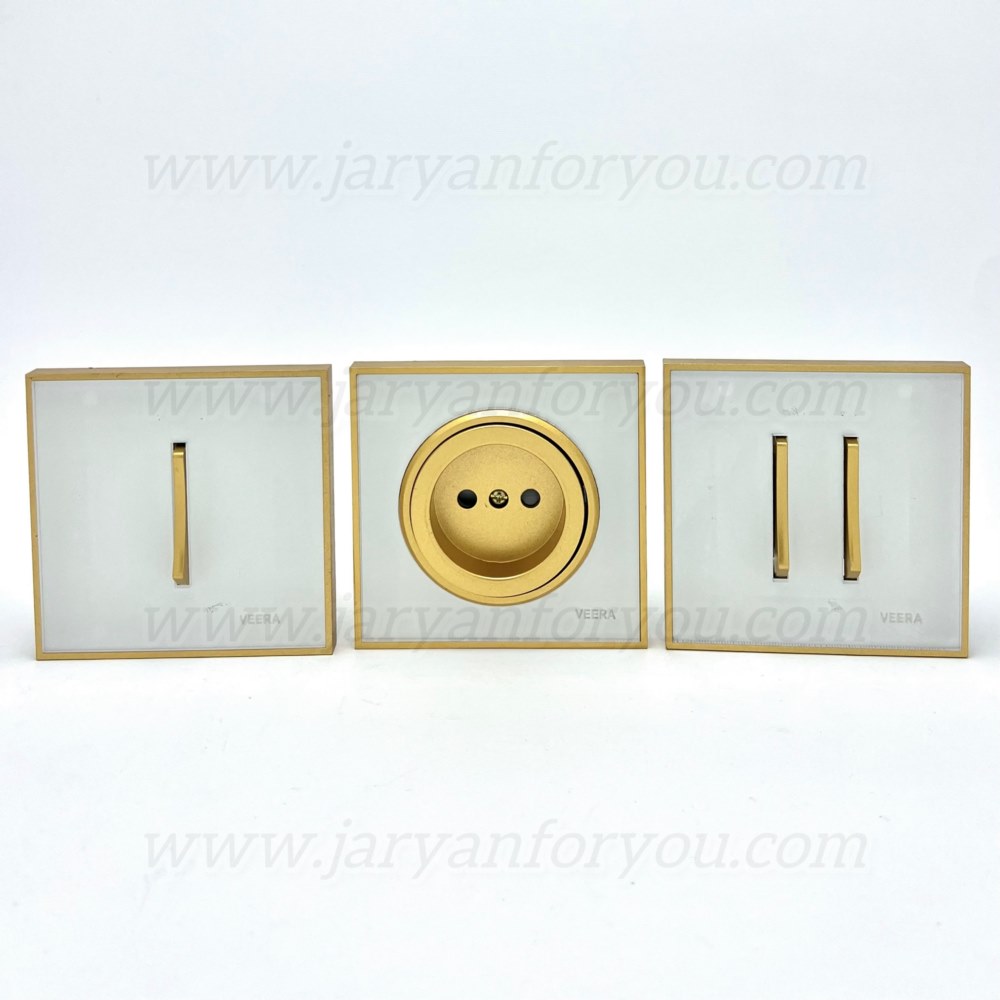 IMG_6457 - JRYN کلید و پریز ویرا خطی طلایی/سفید/طلایی - Image 1