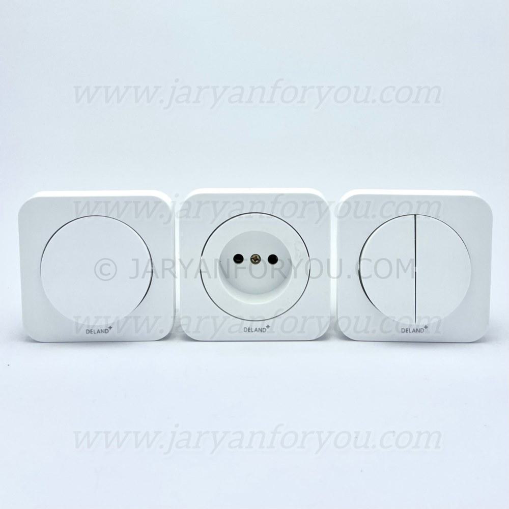 IMG_6472 - JRYN کلید و پریز دلند آدا سفید - Image 1