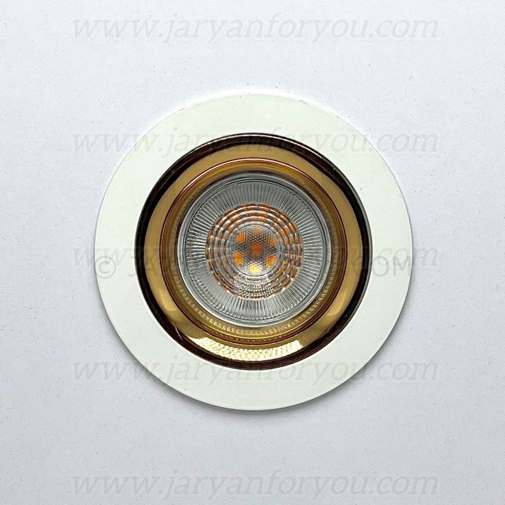 IMG_6612 - JRYN هالوژن دایکاست گرد سفید طلایی - Image 1