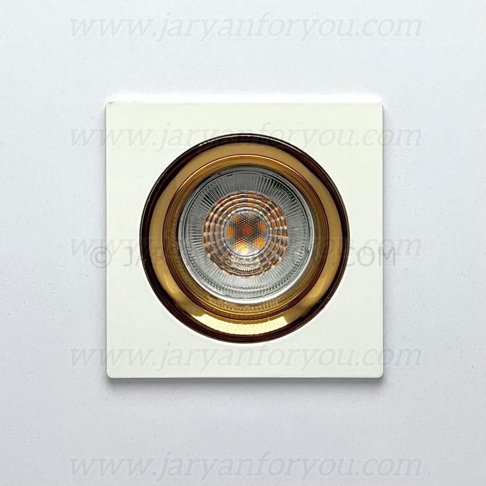 IMG_6622 - JRYN هالوژن دایکاست مربع سفید طلایی - Image 1