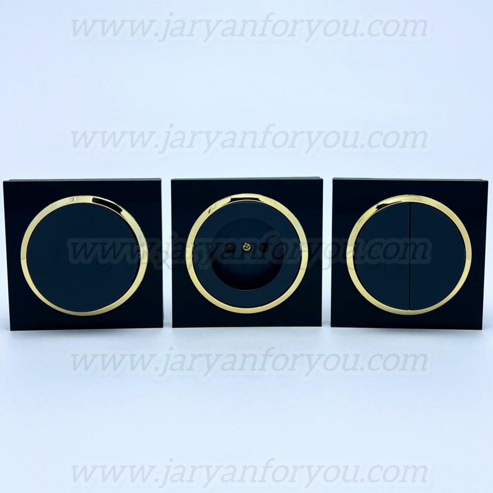 IMG_6752 - JRYN کلید و پریز دلند آوا مشکی طلایی گلس - Image 1