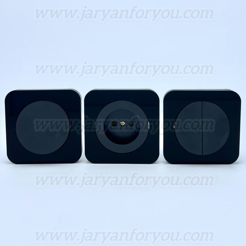 IMG_6768 - JRYN کلید و پریز دلند آدا مشکی گلس - Image 1