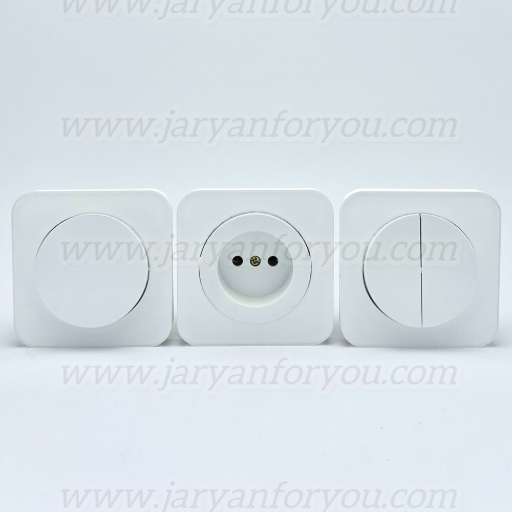 IMG_6769 - JRYN کلید و پریز دلند آدا سفید گلس - Image 1