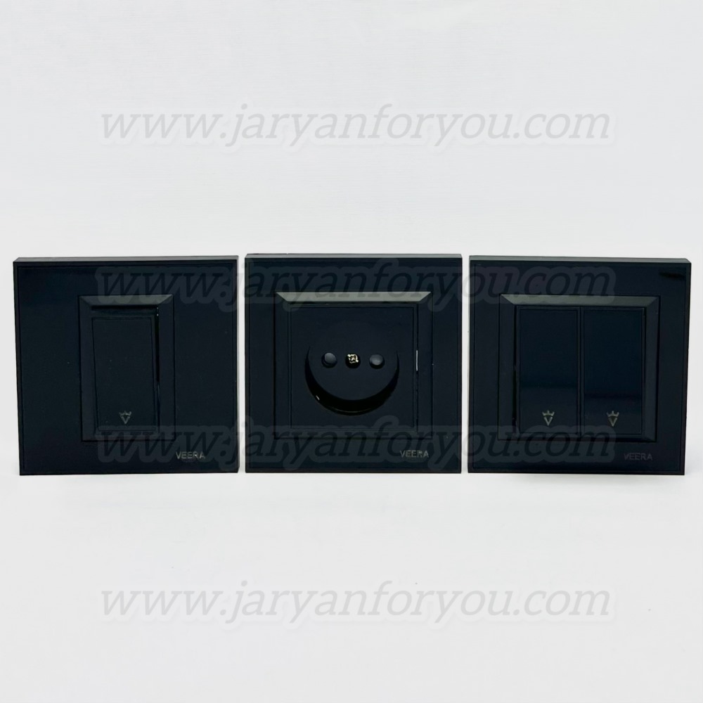 IMG_6865 - JRYN کلید و پریز ویرا پرو مشکی/مشکی - Image 1
