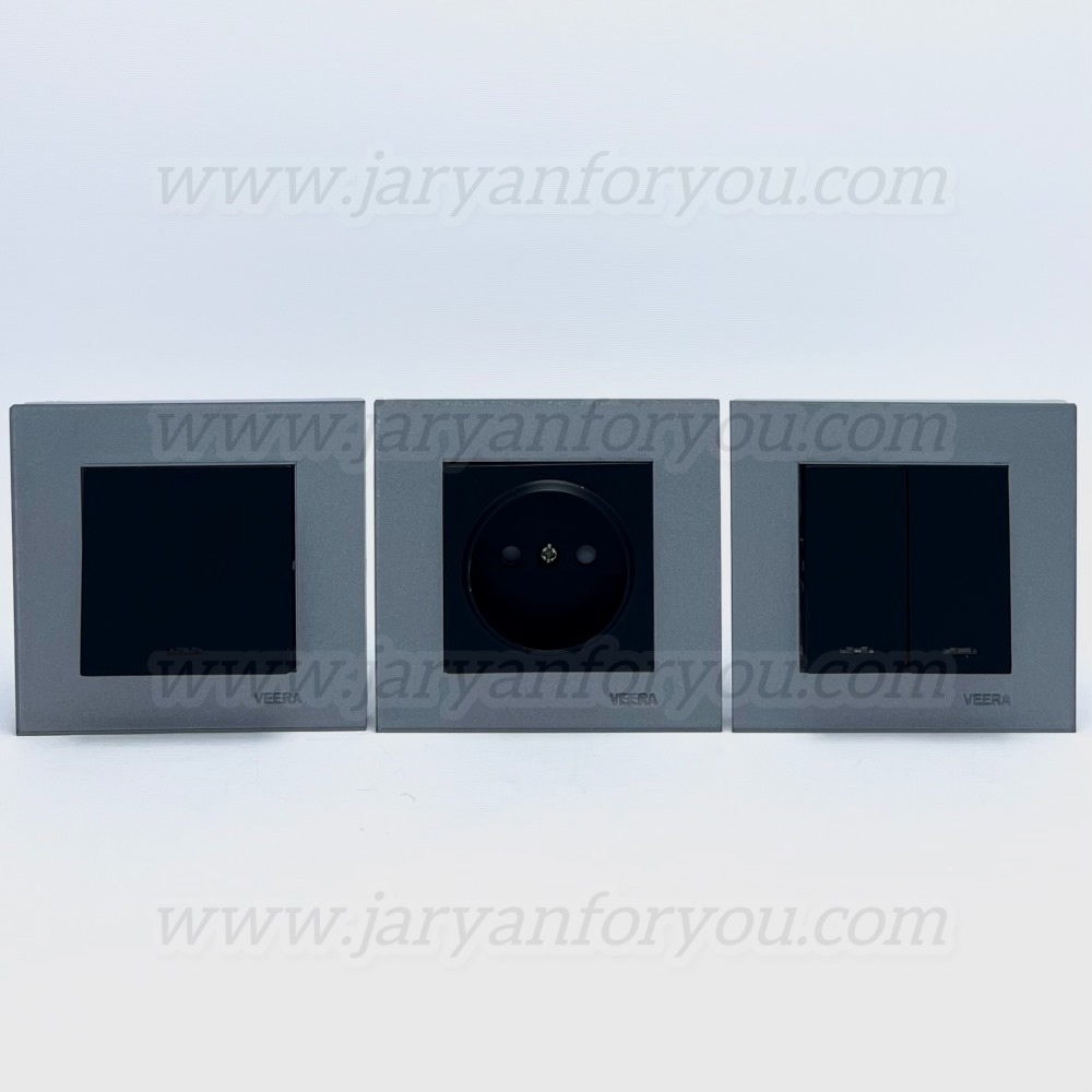 IMG_8372 - JRYN کلید و پریز ویرا کریستال مشکی/نوکمدادی - Image 1