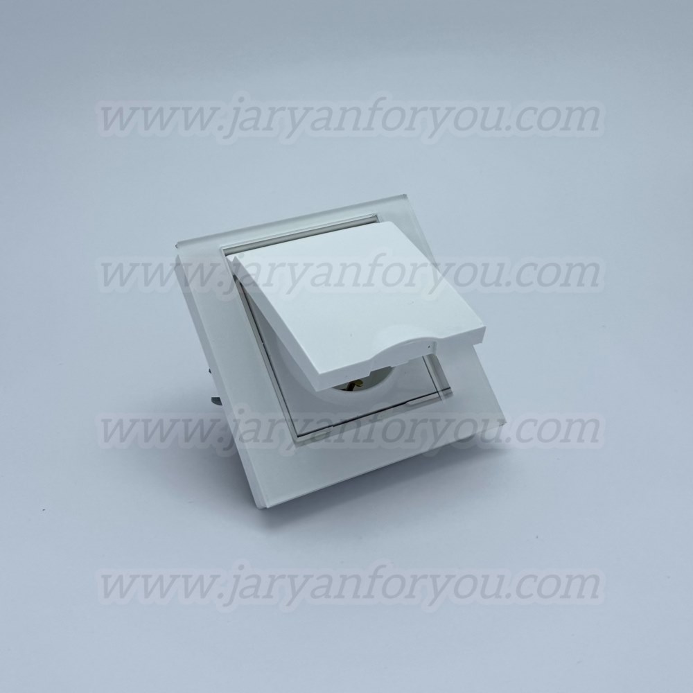 IMG_0320 - JRYN کلید و پریز توکار ضد آب سفید - Image 1