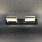 چراغ دیواری سرویس دو شعله مستطیل مشکی